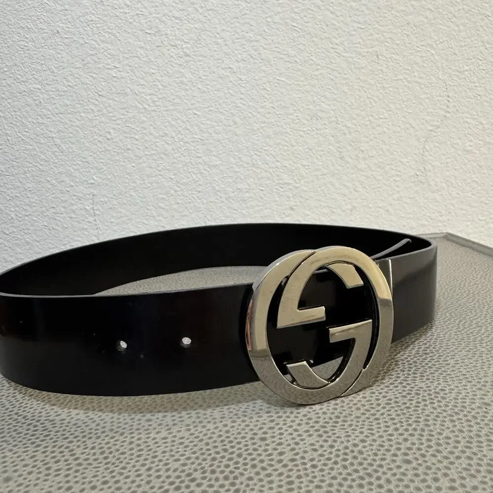 Gucci belt men authentic used 114876 479610 75 30 (Fits 30-32)